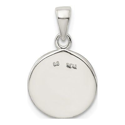 Sterling Silver Glitter Enamel Letter W Pendant – view 5