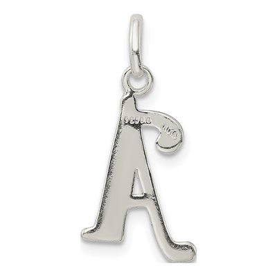 Sterling Silver Glitter Enamel Letter A Charm – view 4