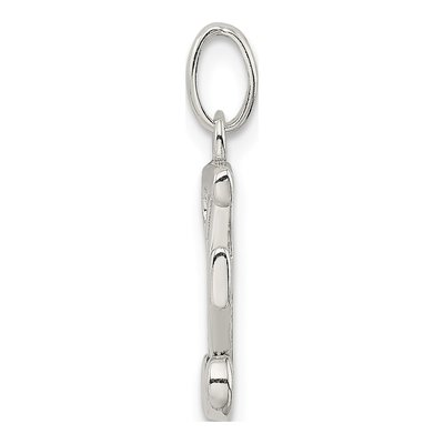 Sterling Silver Glitter Enamel Letter E Charm – view 3