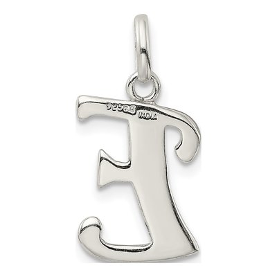 Sterling Silver Glitter Enamel Letter E Charm – view 5
