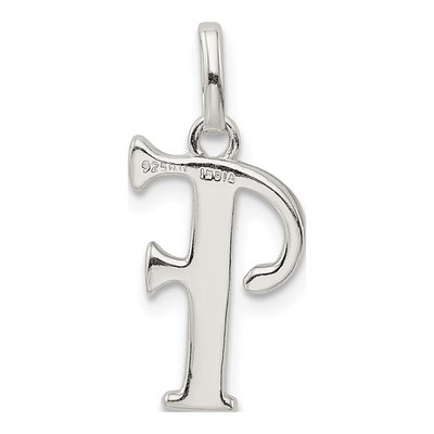 Sterling Silver Glitter Enamel Letter F Charm – view 5