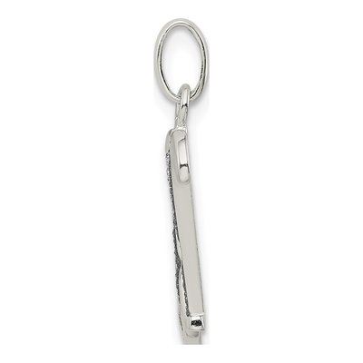 Sterling Silver Glitter Enamel Letter H Charm – view 3