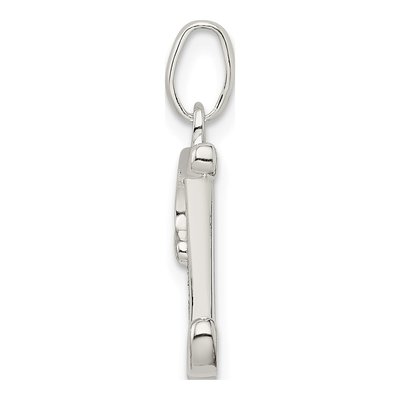 Sterling Silver Glitter Enamel Letter I Charm – view 3