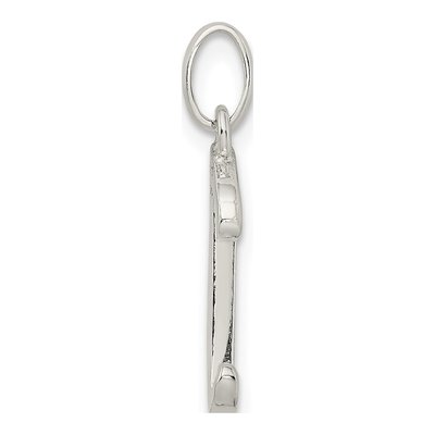 Sterling Silver Glitter Enamel Letter J Charm – view 3