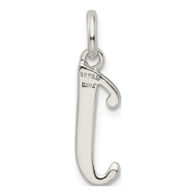 Sterling Silver Glitter Enamel Letter J Charm – view 5