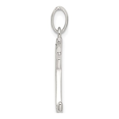 Sterling Silver Glitter Enamel Letter K Charm – view 3