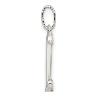 Sterling Silver Glitter Enamel Letter L Charm – view 3