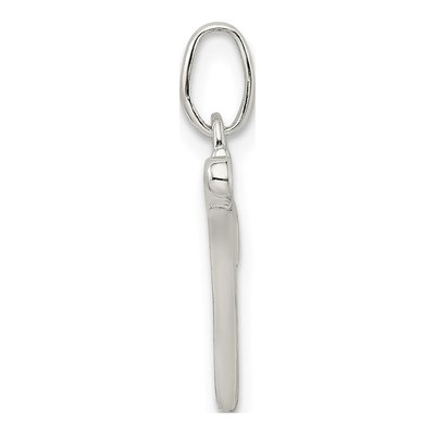 Sterling Silver Glitter Enamel Letter N Charm – view 3