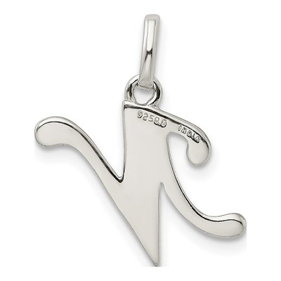 Sterling Silver Glitter Enamel Letter N Charm – view 5