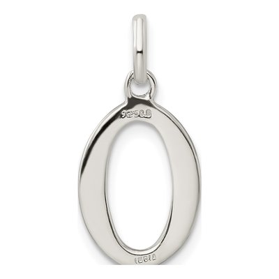 Sterling Silver Glitter Enamel Letter O Charm – view 5