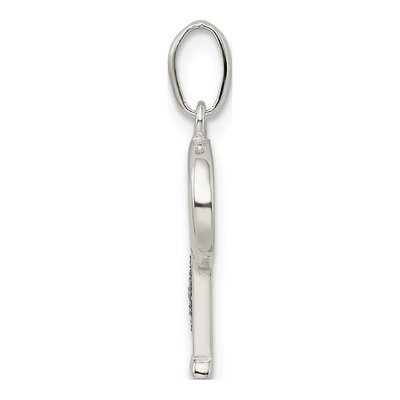 Sterling Silver Glitter Enamel Letter P Charm – view 3