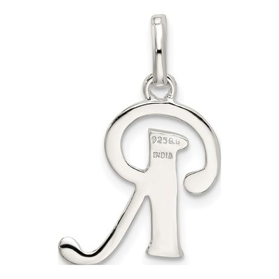 Sterling Silver Glitter Enamel Letter R Charm – view 5