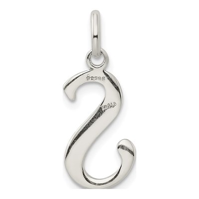 Sterling Silver Glitter Enamel Letter S Charm – view 5