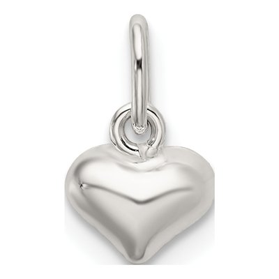 Sterling Silver Puffed Heart Pendant