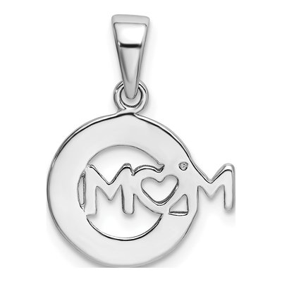 Sterling Silver MOM Pendant – view 5