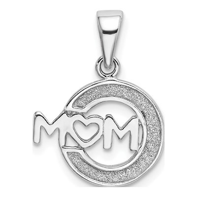 Sterling Silver MOM Pendant