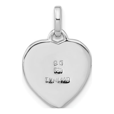 Sterling Silver Heart Pendant – view 3