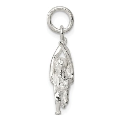Sterling Silver 3D Pegasus Pendant – view 3