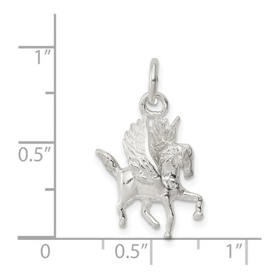 Sterling Silver 3D Pegasus Pendant – view 4