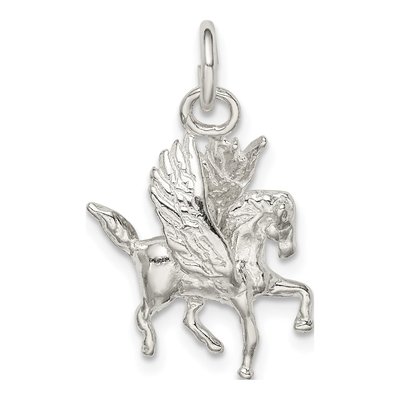 Sterling Silver 3D Pegasus Pendant – view 5