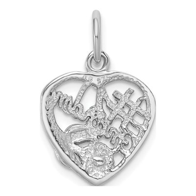 Sterling Silver CZ Grandma Number 1 Pendant – view 4