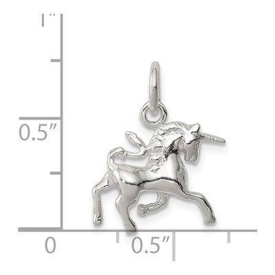 Sterling Silver 3D Unicorn Pendant – view 4