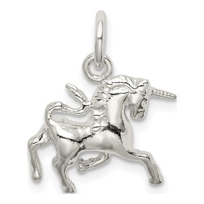 Sterling Silver 3D Unicorn Pendant – view 5