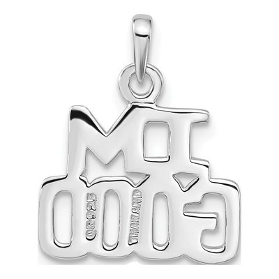 Sterling Silver 'im Good' Pendant – view 3