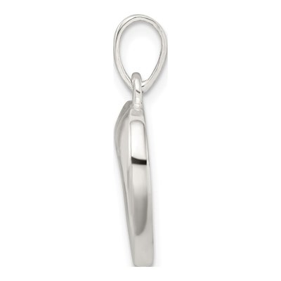 Sterling Silver Love Heart Pendant – view 3