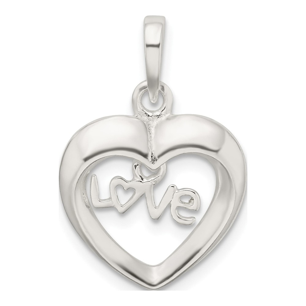 Sterling Silver Love Heart Pendant