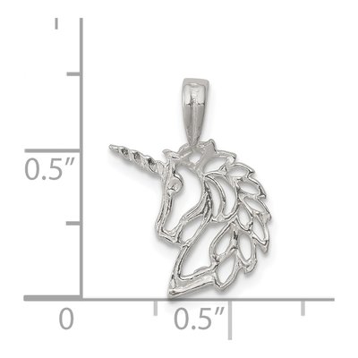 Sterling Silver Unicorn Pendant – view 4