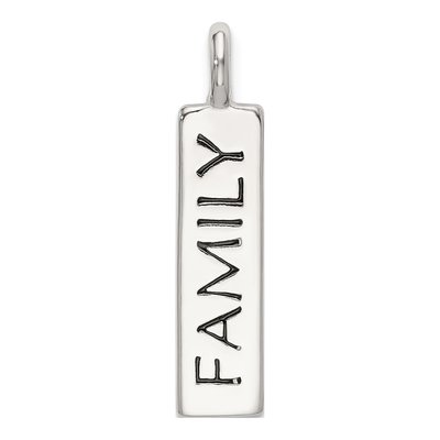 Sterling Silver Enameled Family Pendant