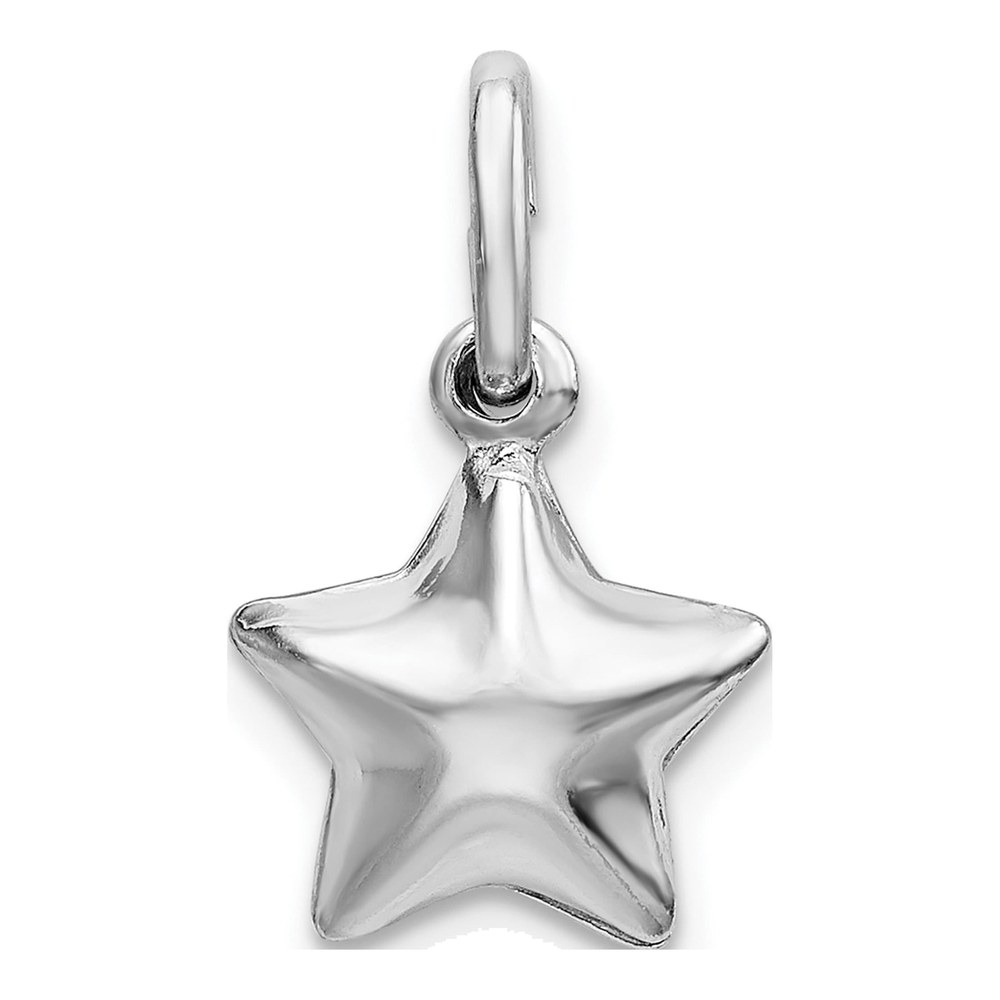 Sterling Silver Puffed Star Charm
