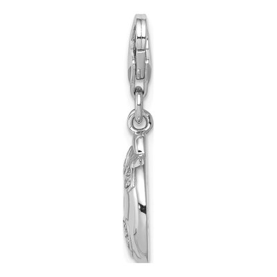 Sterling Silver CZ Ladybug Charm – view 3
