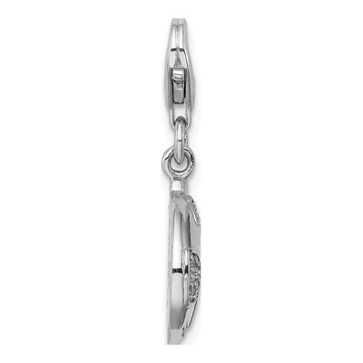 Sterling Silver CZ Ladybug Charm – view 4