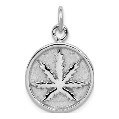 Sterling Silver Leaf Pendant