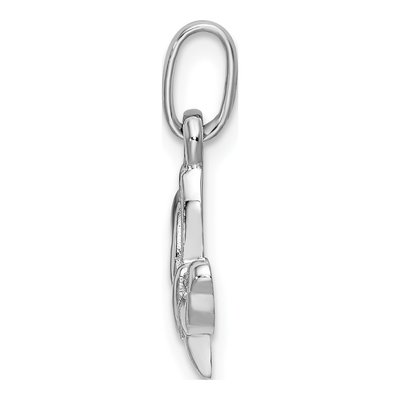 Sterling Silver CZ Butterfly Pendant – view 3