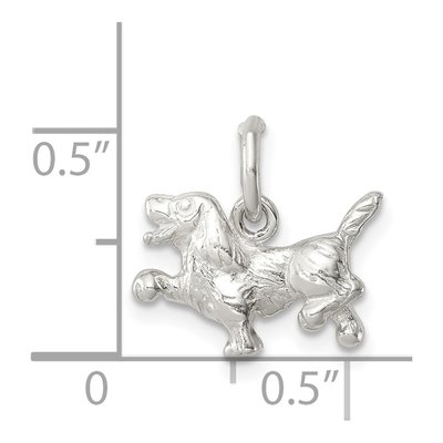 Sterling Silver Dog Pendant – view 4