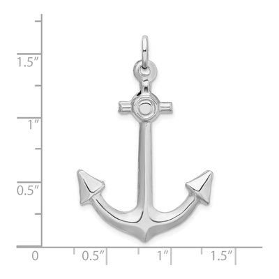 Sterling Silver Anchor Pendant – view 5