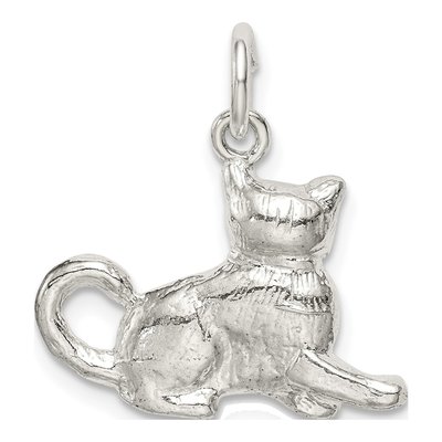 Sterling Silver Cat Pendant – view 5