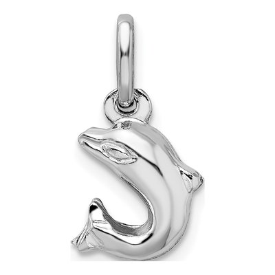 Sterling Silver Dolphin Charm – view 4