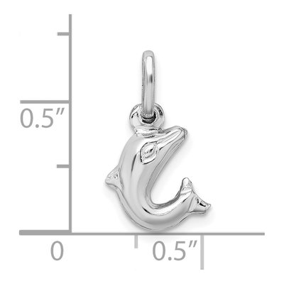 Sterling Silver Dolphin Charm – view 5
