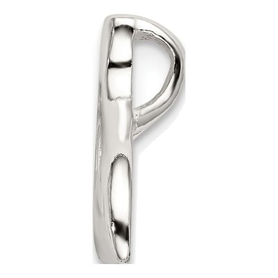 Sterling Silver Whale Tail Slide Pendant – view 3