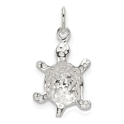 Sterling Silver Turtle Pendant – view 4