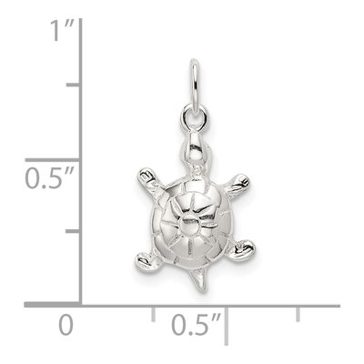 Sterling Silver Turtle Pendant – view 5