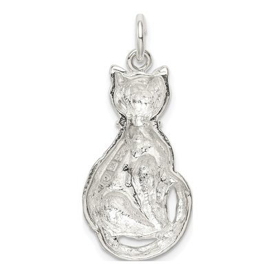 Sterling Silver Cat Pendant – view 5