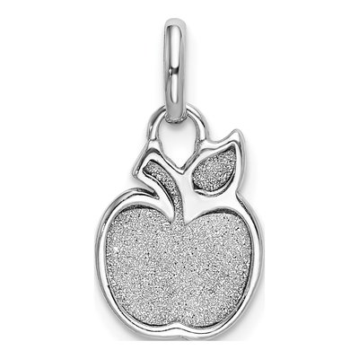 Sterling Silver Enamel Apple Pendant