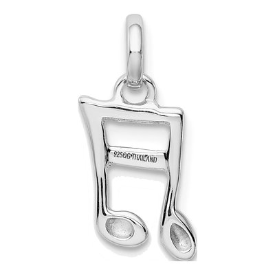 Sterling Silver Music Note Pendant – view 4
