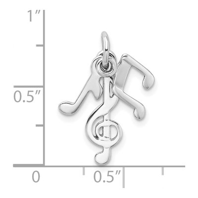 Sterling Silver Music Notes Charm – view 5