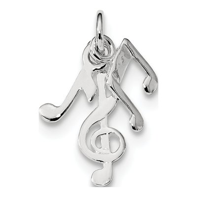 Sterling Silver Music Notes Charm